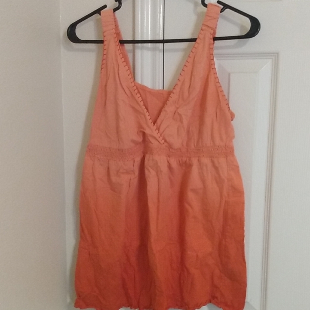 Orange Sleeveless Top
